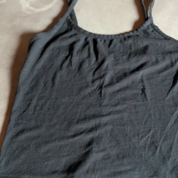Everlane The Supima® Form Spaghetti Strap Cami | M / Black - Picture 3 of 16